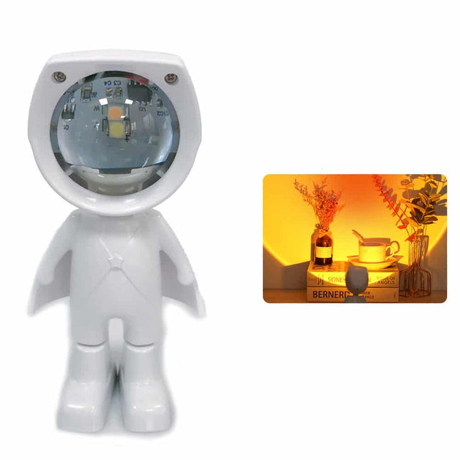 Proiettore tramonto a forma di astronauta