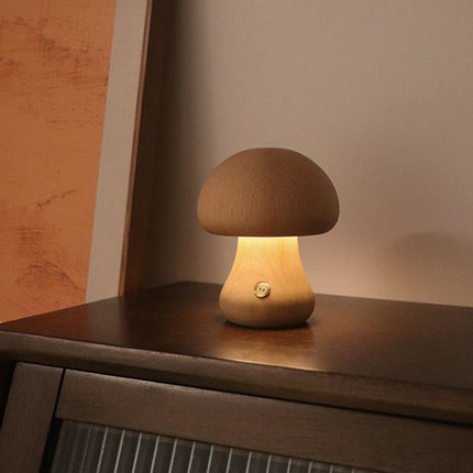 Luce notturna LED fungo marrone beige