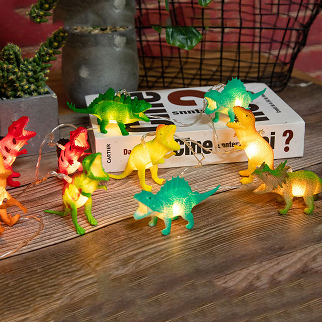 Ghirlanda luminosa 10 LED a dinosauro
