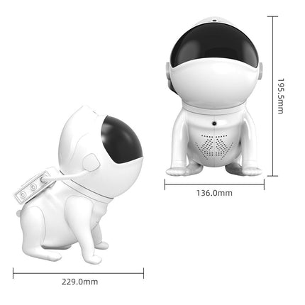 Proiettore galassia a forma di astronauta cane