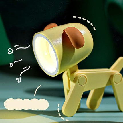Mini luce notturna LED pieghevole cane