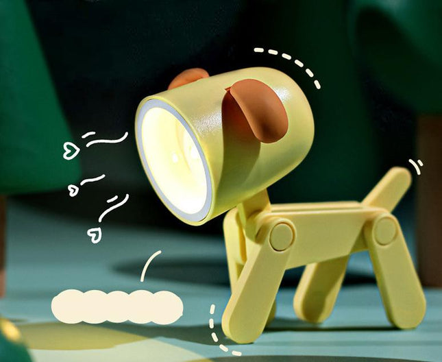 Mini luce notturna LED pieghevole cane