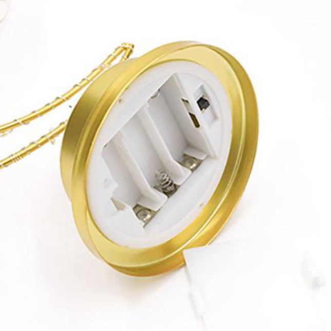Lampada da tavolo luna LED dorata
