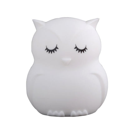 Luce notturna gufo silicone 9 colori
