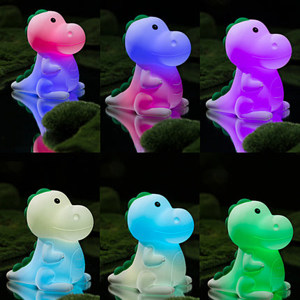 Lampada dinosauro silicone USB multicolore