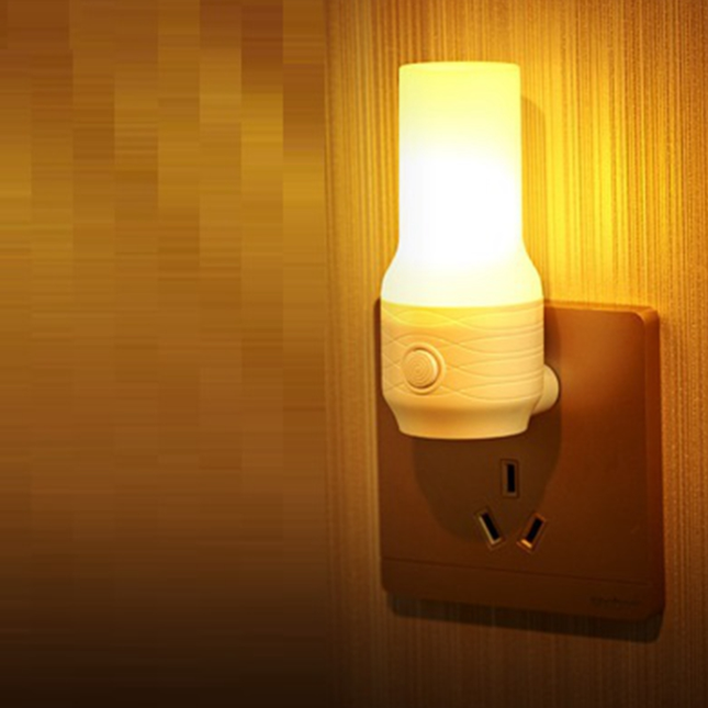 Luce presa LED portatile beige rosa