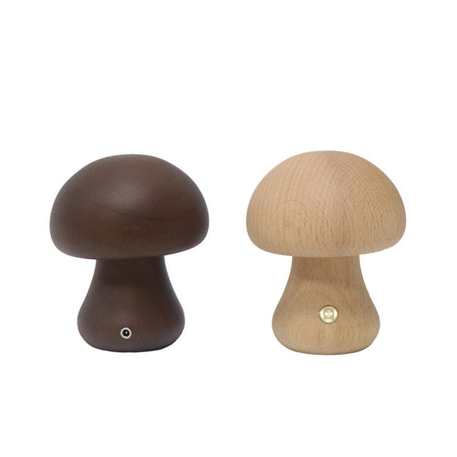 Luce notturna LED fungo marrone beige