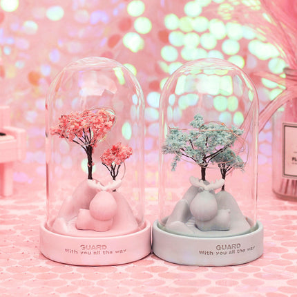 Luce notturna LED albero blu rosa