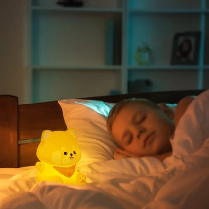 Lampada LED cane kawaii in silicone