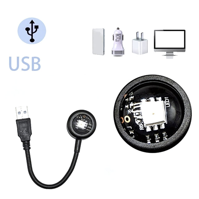 Mini proiettore USB effetto tramonto