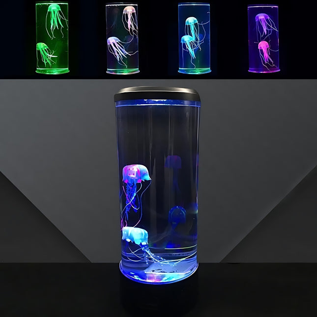 Lampada LED acquario con meduse finte
