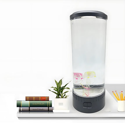 Lampada LED acquario con meduse finte