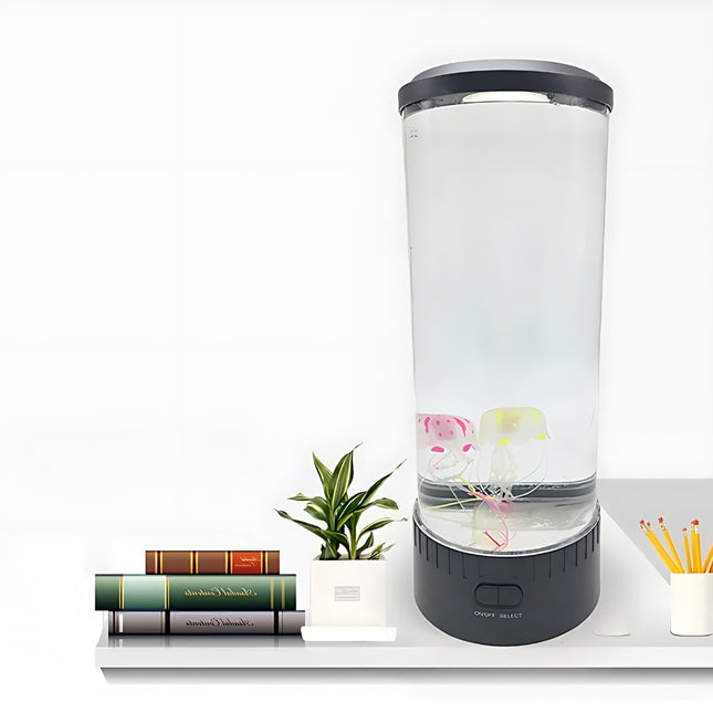 Lampada LED acquario con meduse finte