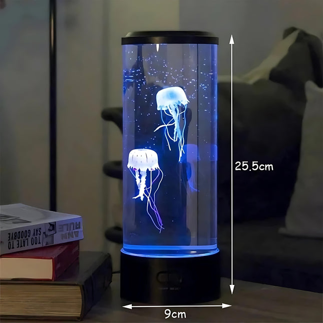 Lampada LED acquario con meduse finte