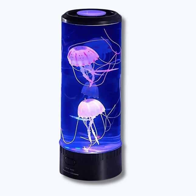Lampada LED acquario con meduse finte