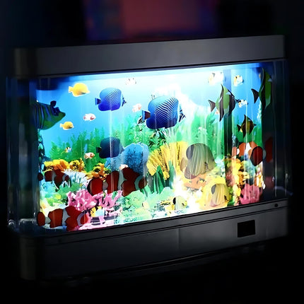 Lampada effetto acquario con pesci LED