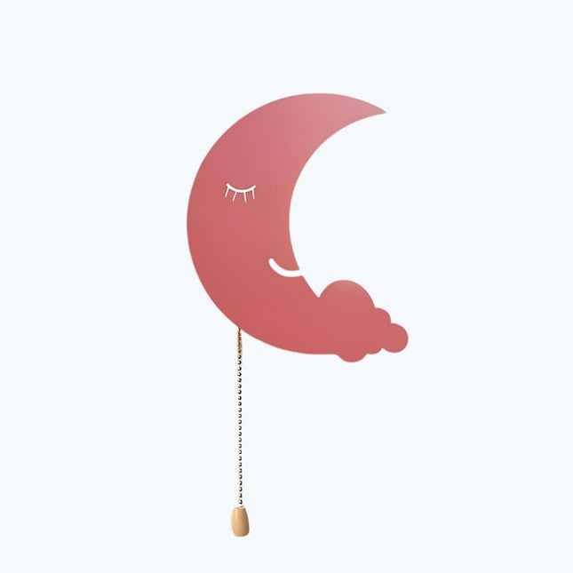 Applique da parete luna e nuvola