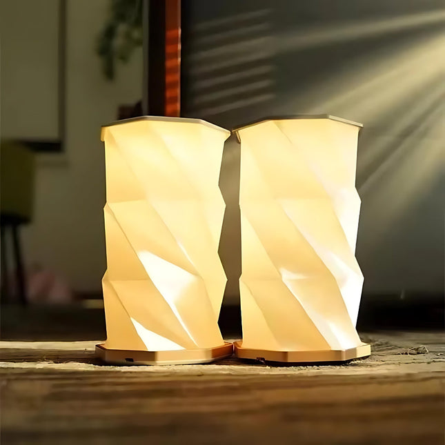 Lampada LED pieghevole design origami