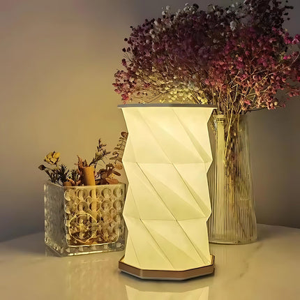 Lampada LED pieghevole design origami