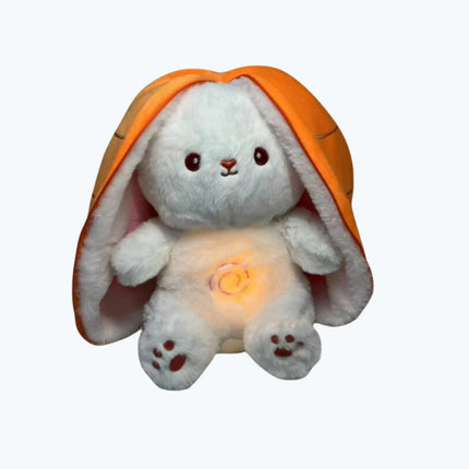 Peluche coniglio luminoso carota o fragola
