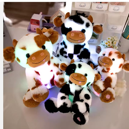 Peluche mucca luminoso con luci LED