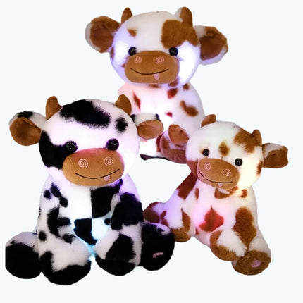 Peluche mucca luminoso con luci LED