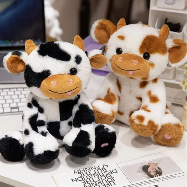 Peluche mucca luminoso con luci LED