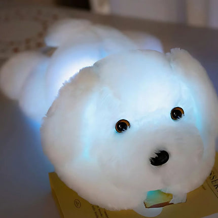 Peluche cane luminoso con luci LED