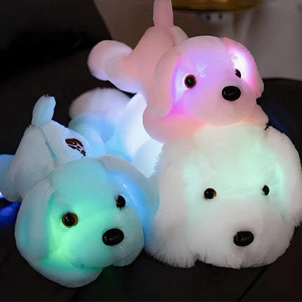 Peluche cane luminoso con luci LED