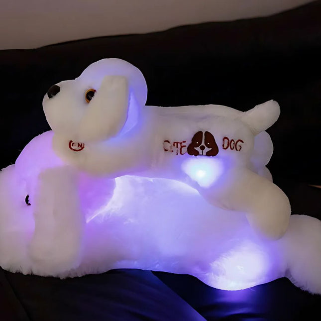 Peluche cane luminoso con luci LED