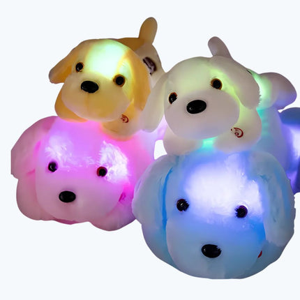 Peluche cane luminoso con luci LED