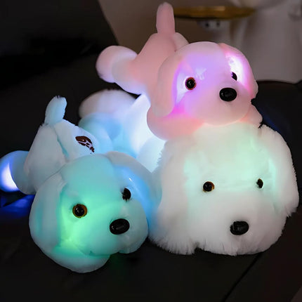 Peluche cane luminoso con luci LED