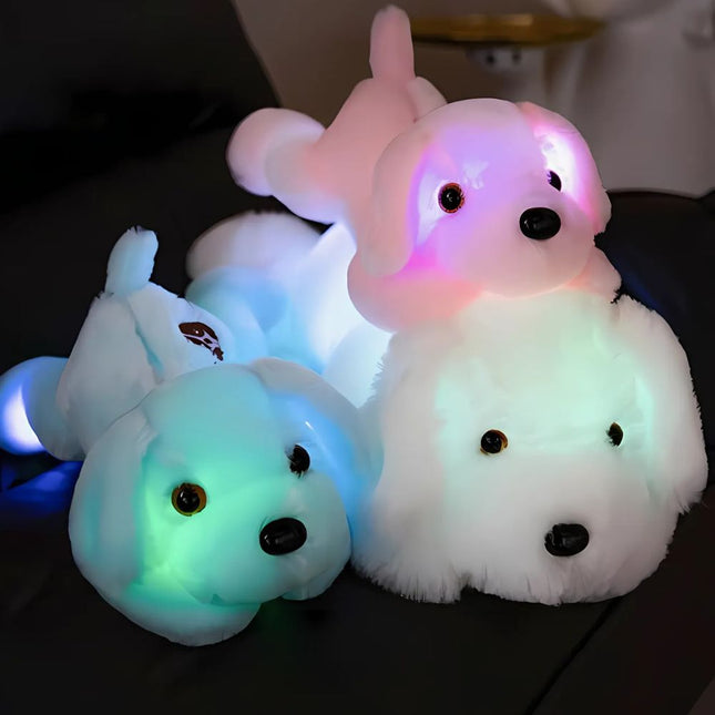Peluche cane luminoso con luci LED