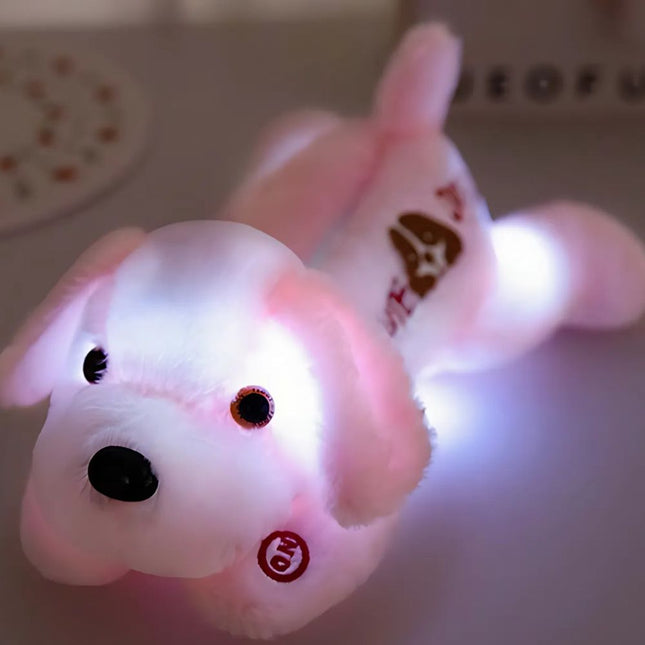 Peluche cane luminoso con luci LED