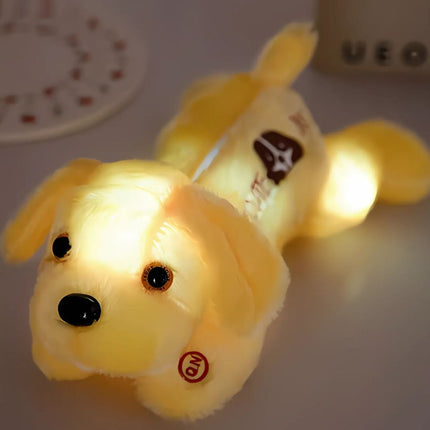 Peluche cane luminoso con luci LED