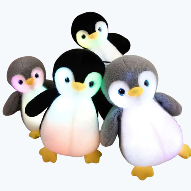 Peluche pinguino luminoso con luci LED