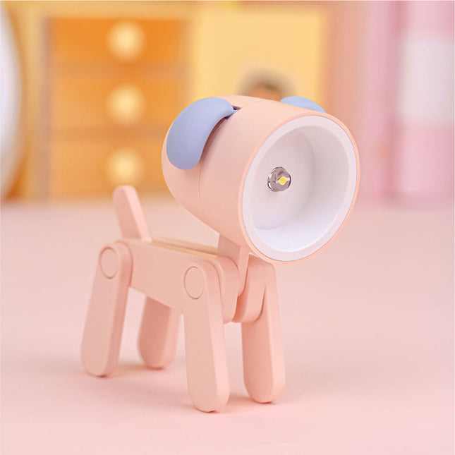 Mini luce notturna LED pieghevole cane