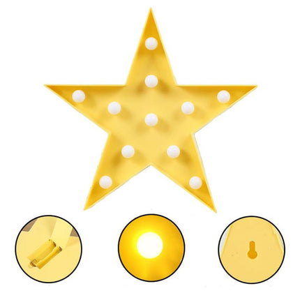Lampada da tavolo stella con luci LED