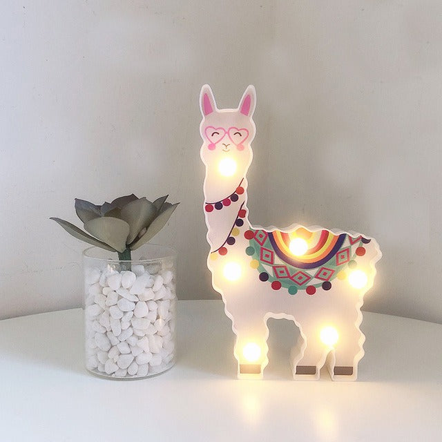 Applique LED da muro lama innamorato