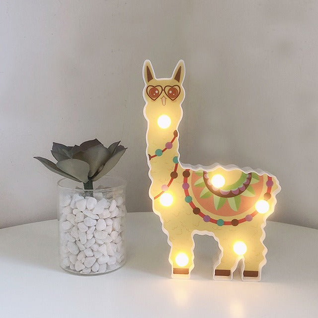 Luce da muro LED lama felice