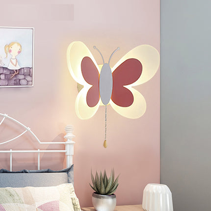Applique da parete LED farfalla cameretta