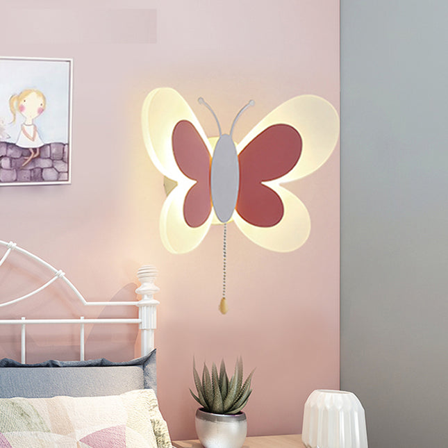 Applique da parete LED farfalla cameretta