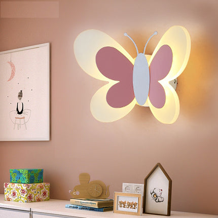 Applique da parete LED farfalla cameretta