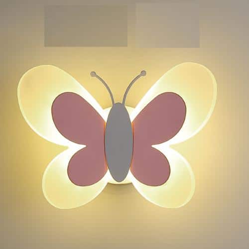 Applique da parete LED farfalla cameretta