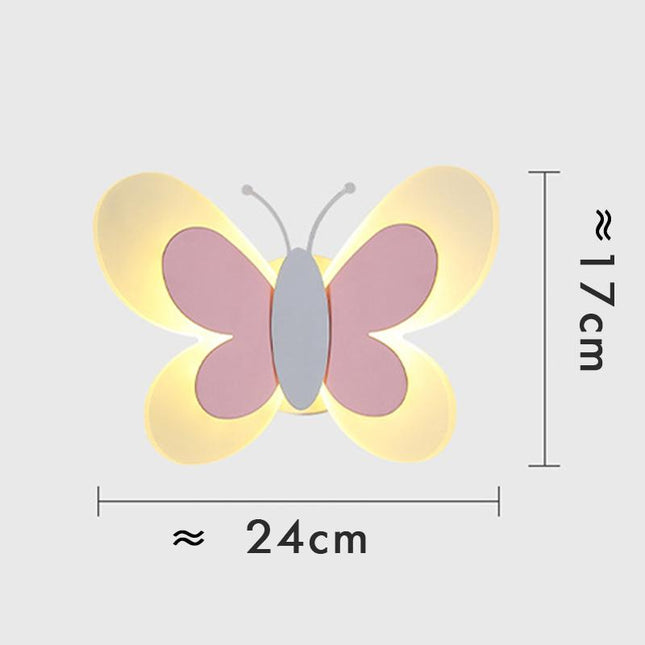 Applique da parete LED farfalla cameretta