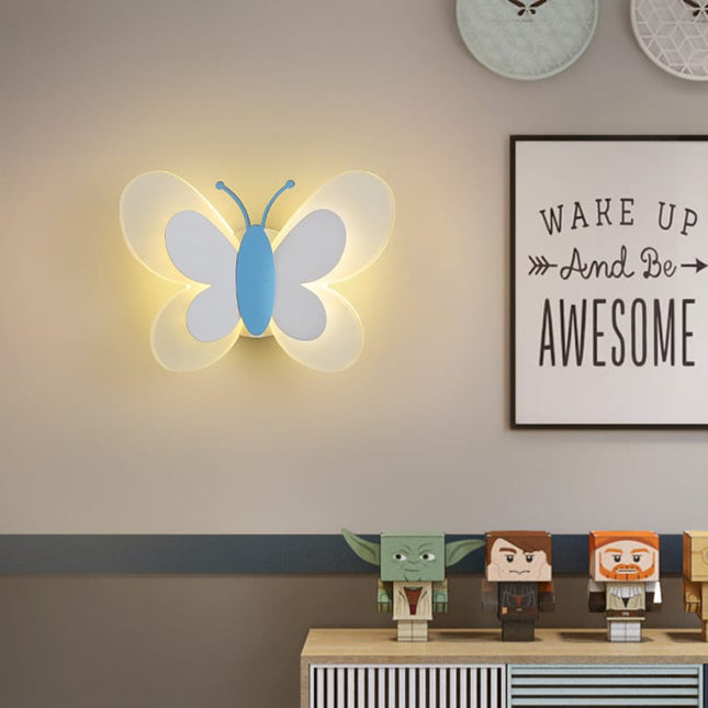 Applique da parete LED farfalla cameretta