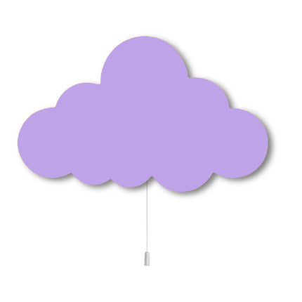 Applique da parete in legno nuvola