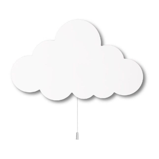 Applique da parete in legno nuvola