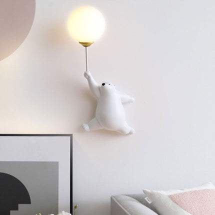 Applique da parete orsetto con palloncino