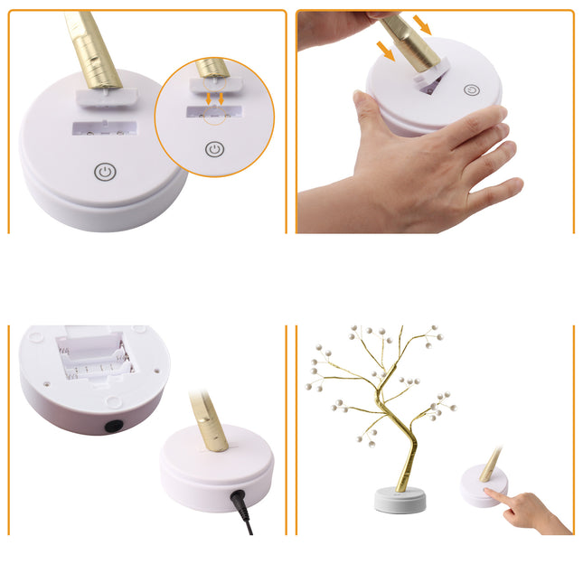 Albero luminoso da tavolo tipo bonsai